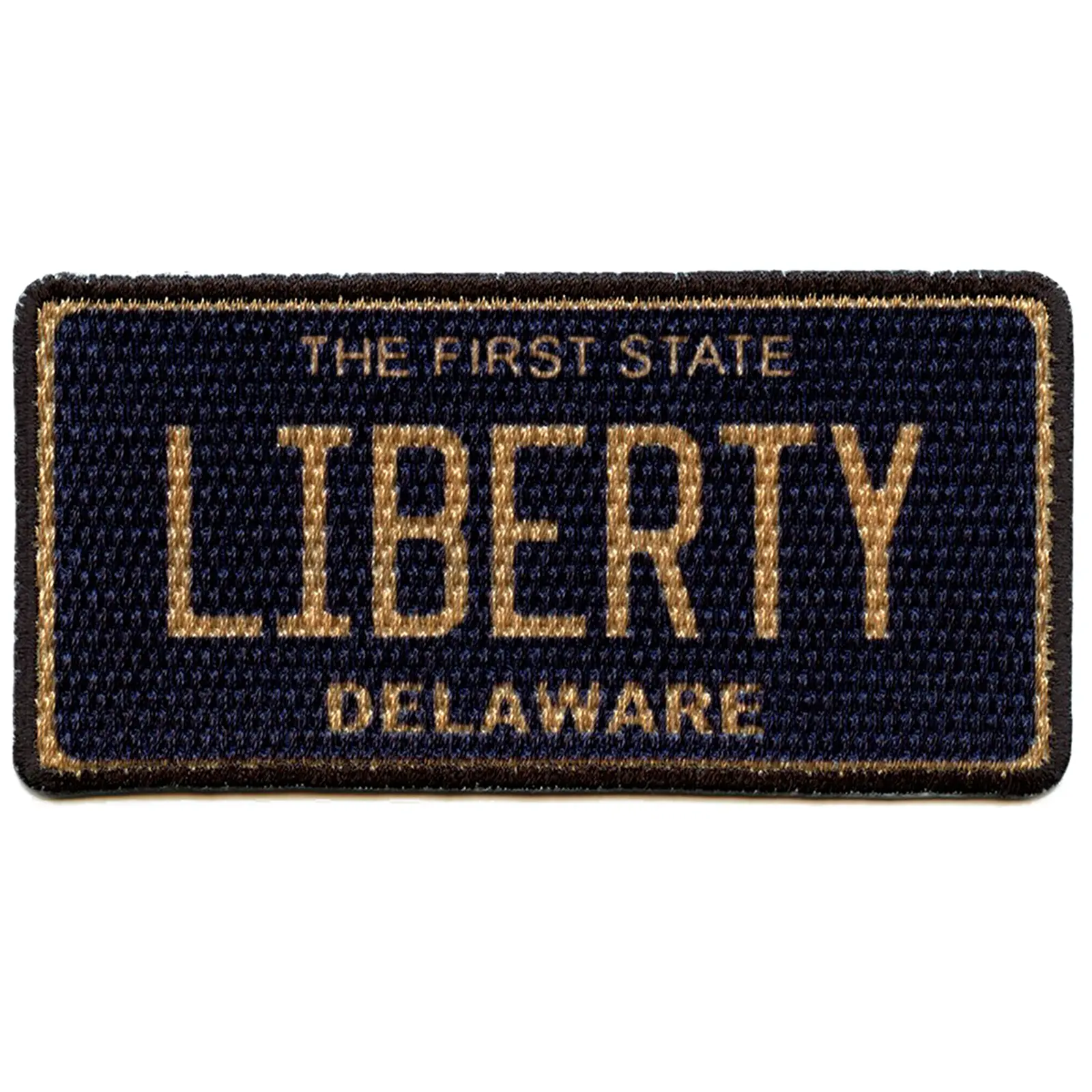 Delaware State License Plate Patch First State Liberty Sublimated Iron On