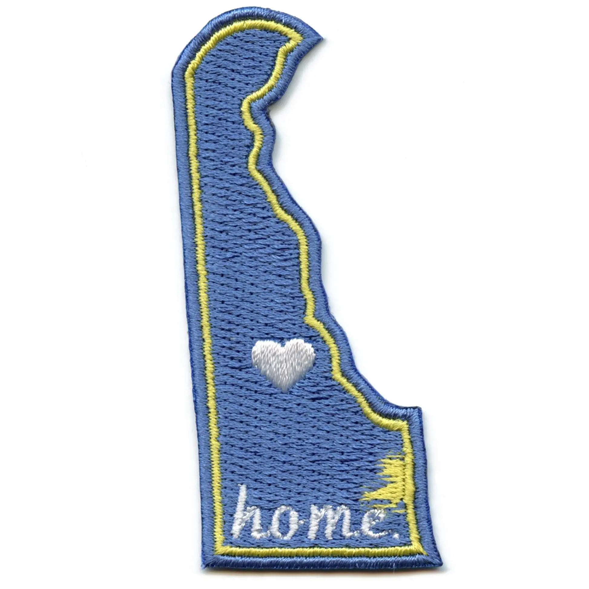 Delaware Home State Patch Embroidered Iron On 