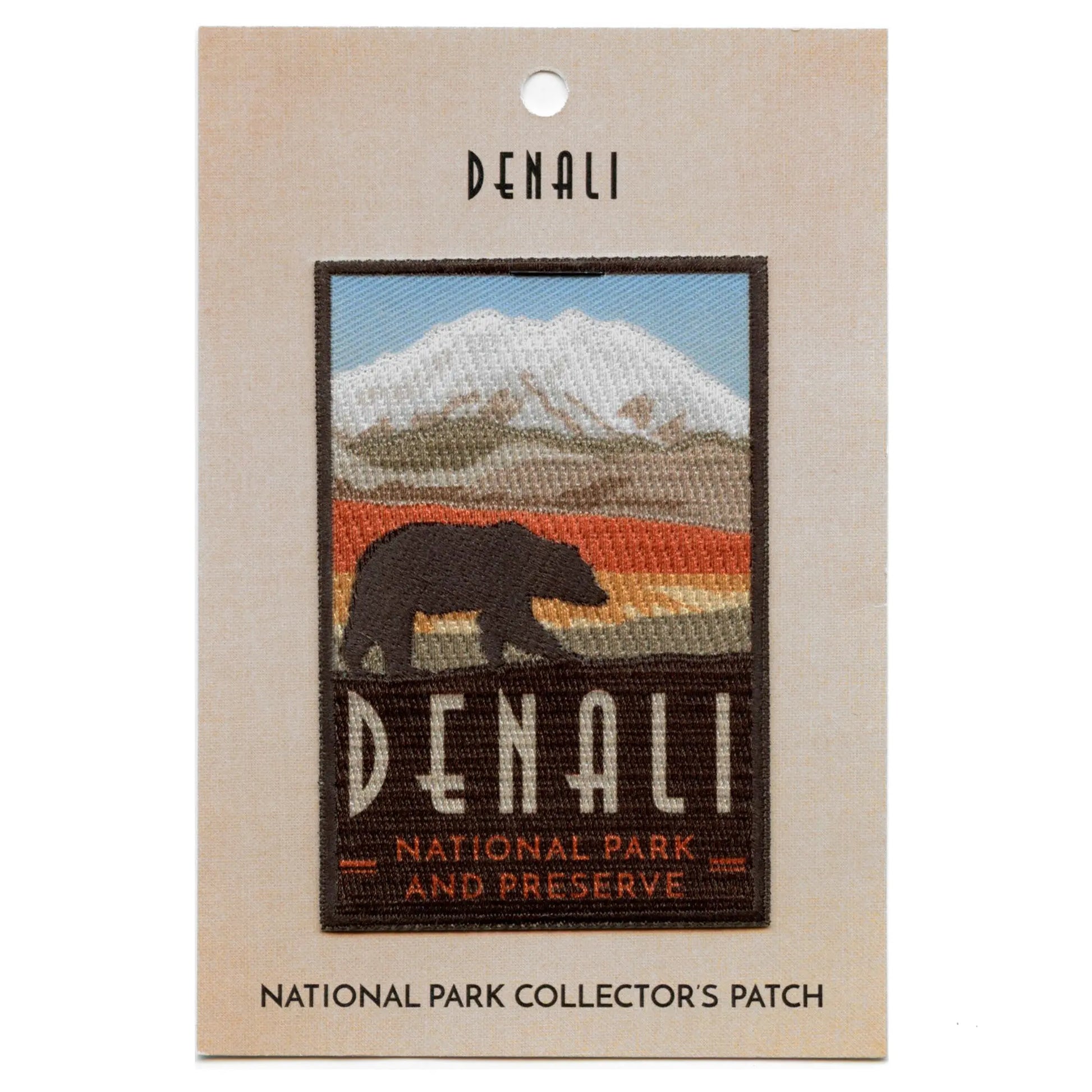 Denali National Park and Preserve Patch Alaska Animals Nature Sublimated Embroidery Iron On
