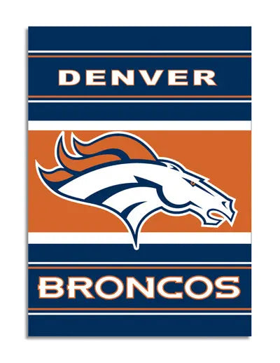 Denver Broncos 2-Sided 28 X 40 House Banner 