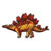 Stegosaurus Orange With Spiked Tail Dinosaur Embroidered Iron on Patch 