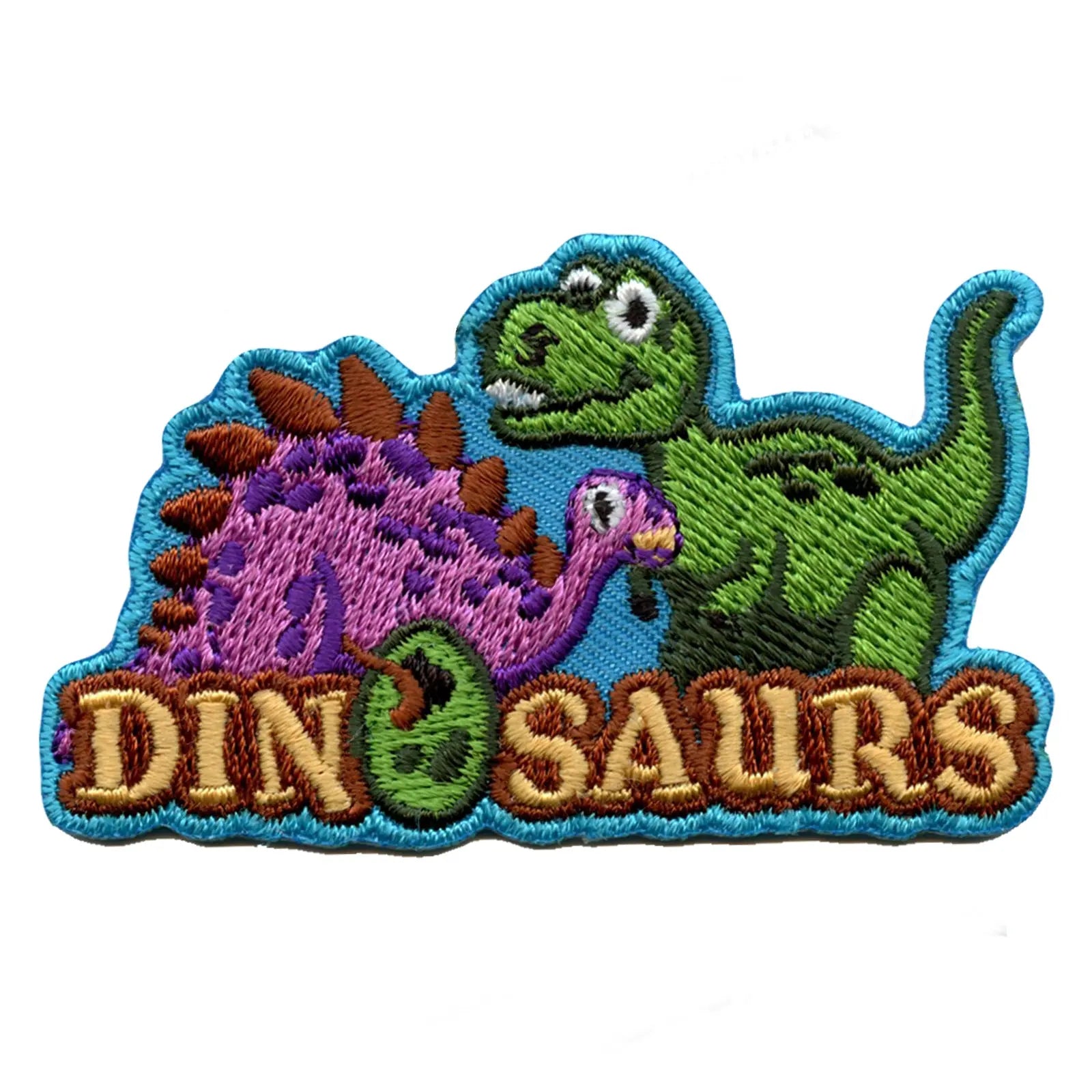 Dinosaurs Embroidered Iron On Patch 