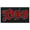 Dio Red Logo Patch Metal Rock Band Woven Iron On