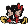 Mickey And Minnie Sitting Patch Disney Love Mouse Embroidered Iron On
