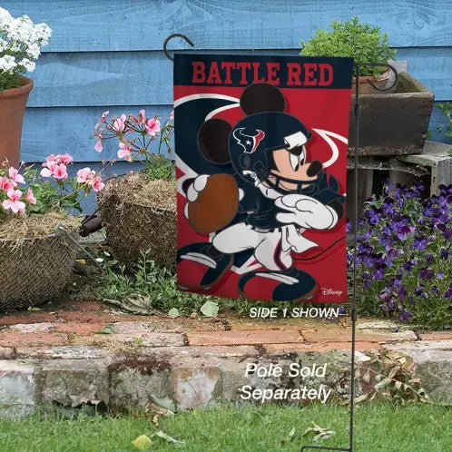 Disney's Mickey Mouse Houston Texans Football Garden Flag 