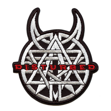 Disturbed Amulet Logo Patch Chicago Metal Band Embroidered Iron On