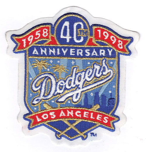 1998 Los Angeles Dodgers 40th Anniversary Jersey Patch 
