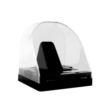 NHL Clear Round Souvenir Hockey Dome Puck Case Holder Display Stand 