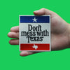 Don't Mess With Texas Box Logo Iron On Embroidered Patch