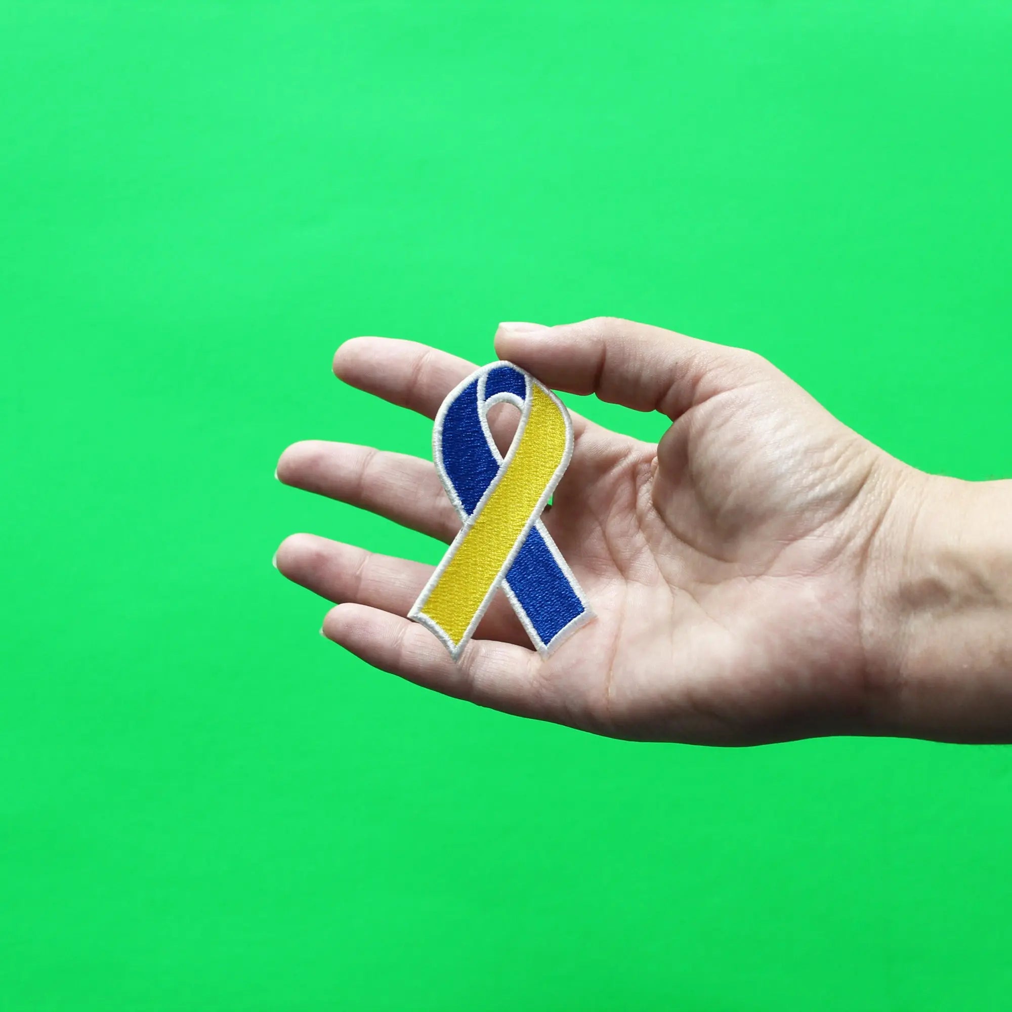 Down Syndrome Awareness Patch Ribbon Embroidered Iron On 