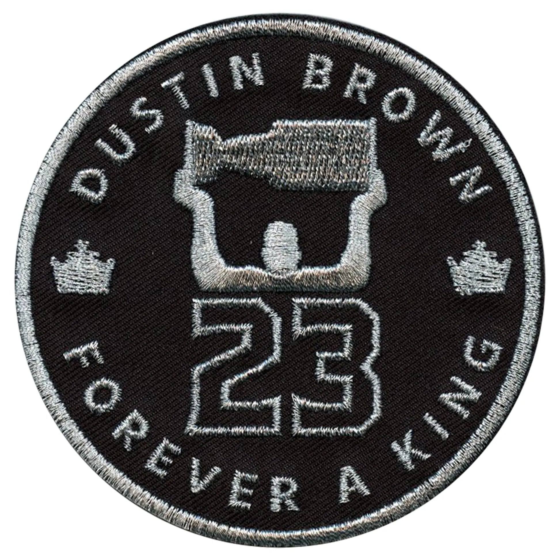 2023 Los Angeles Kings Dustin Brown Retirement Ceremony Jersey Patch Forever A King