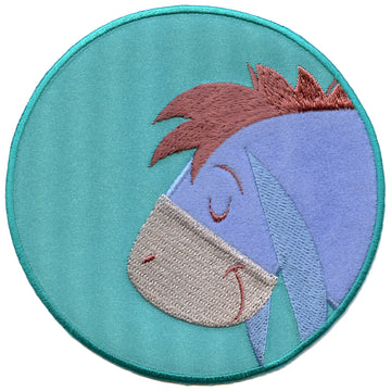 Disney Eeyore Sleeping In A Circle Embroidered Applique Iron On Patch 