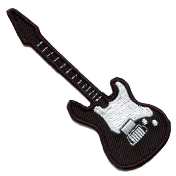 Electric Guitar Embroidered Iron On Patch 