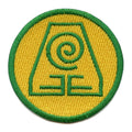Earth Nation Symbol Round Embroidered Iron On Patch 