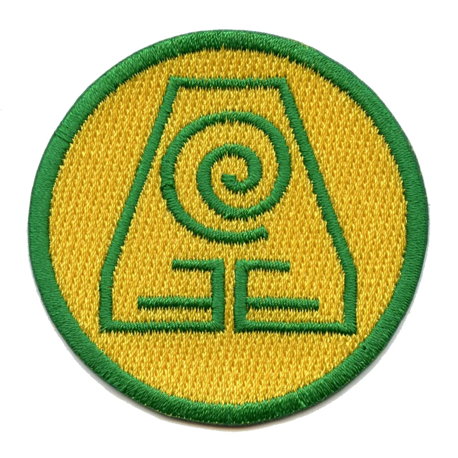 Earth Nation Symbol Round Embroidered Iron On Patch 