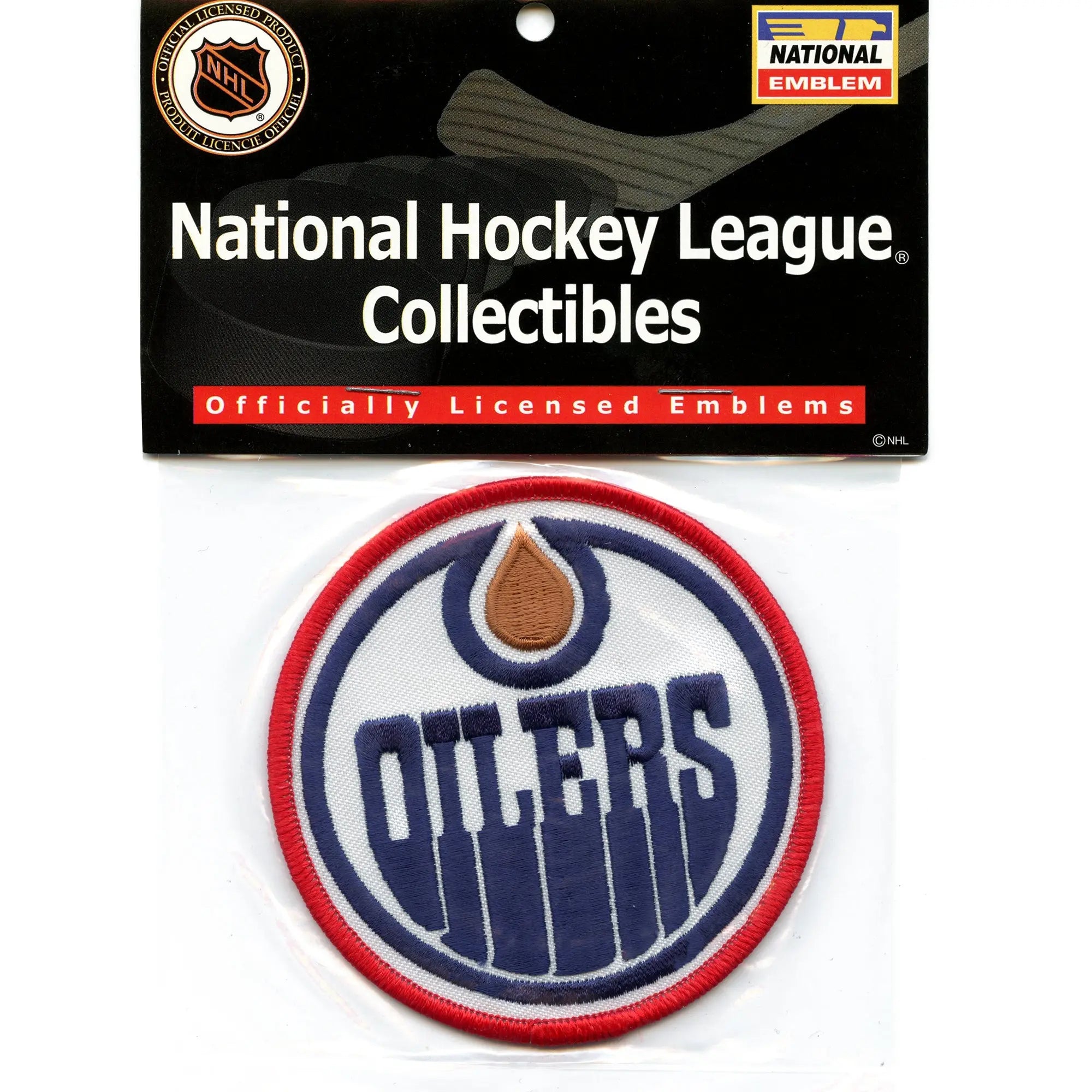 Edmonton Oilers Round Retro Team Logo Embroidered Patch – Patch Collection