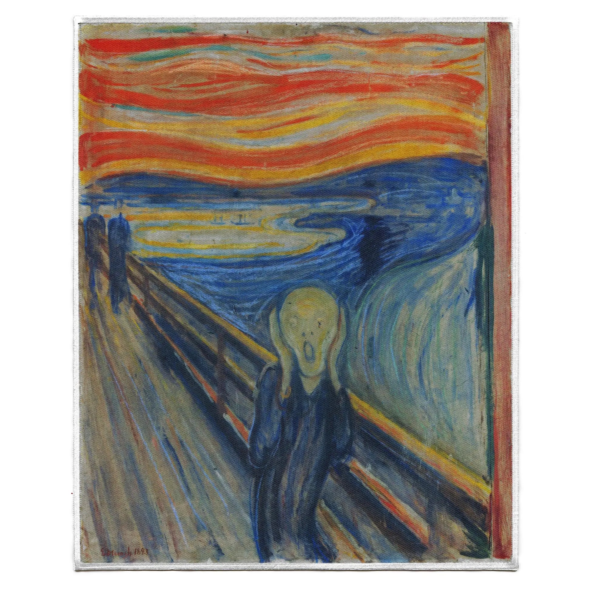 The Scream Edvard Munch FotoPatch Famous Painting XL Embroidered Iron On 