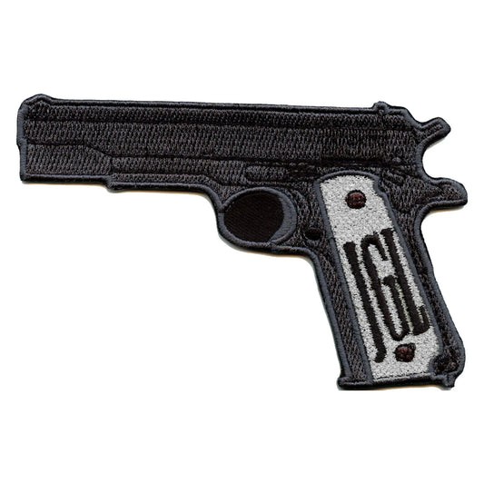 El Chapo Diamond Encrusted Gun Embroidered Iron on Patch 