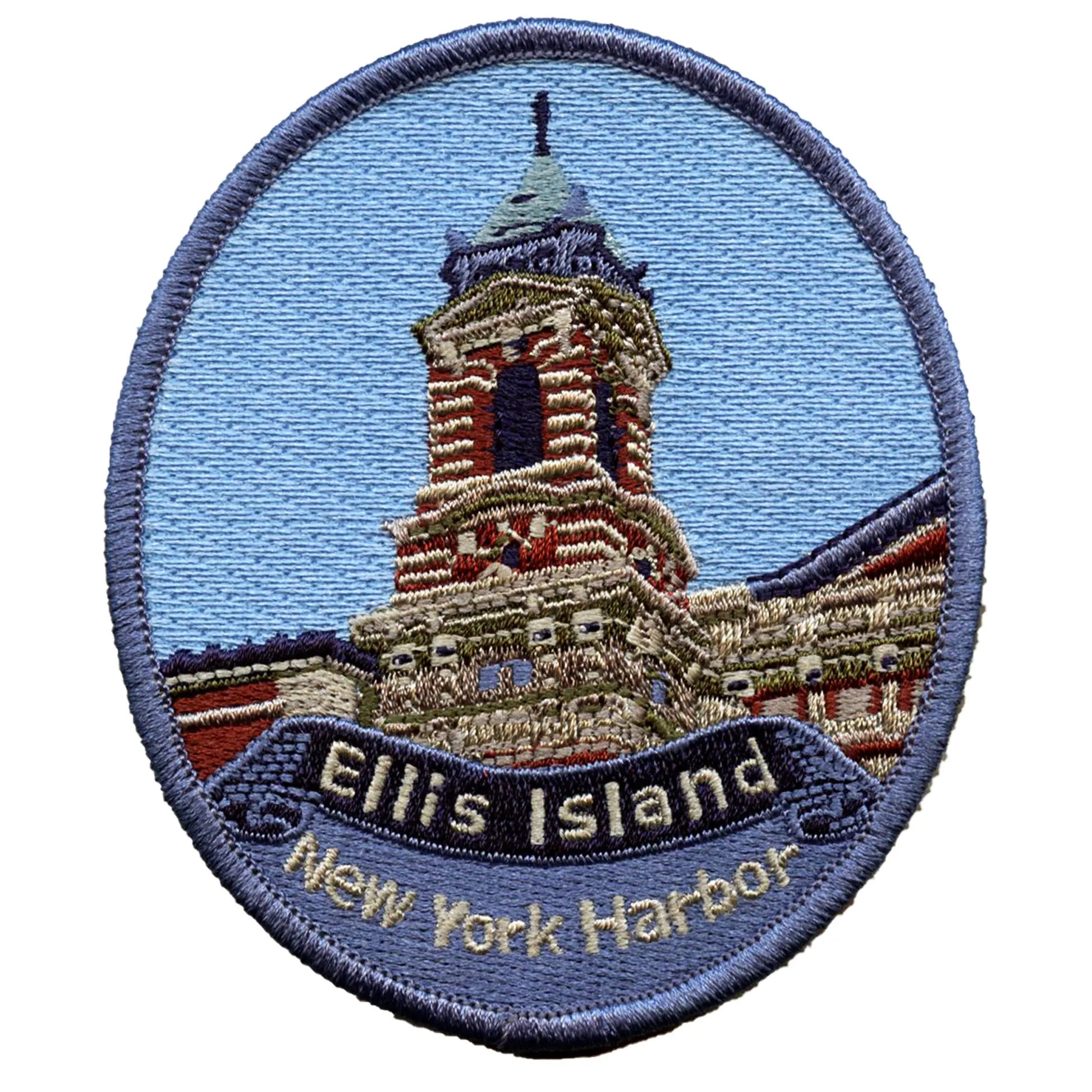 Ellis Island New York Harbor Patch Tears Hope Travel Embroidered Iron On