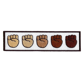 Solidarity Emoji Fists Embroidered Iron On Patch 