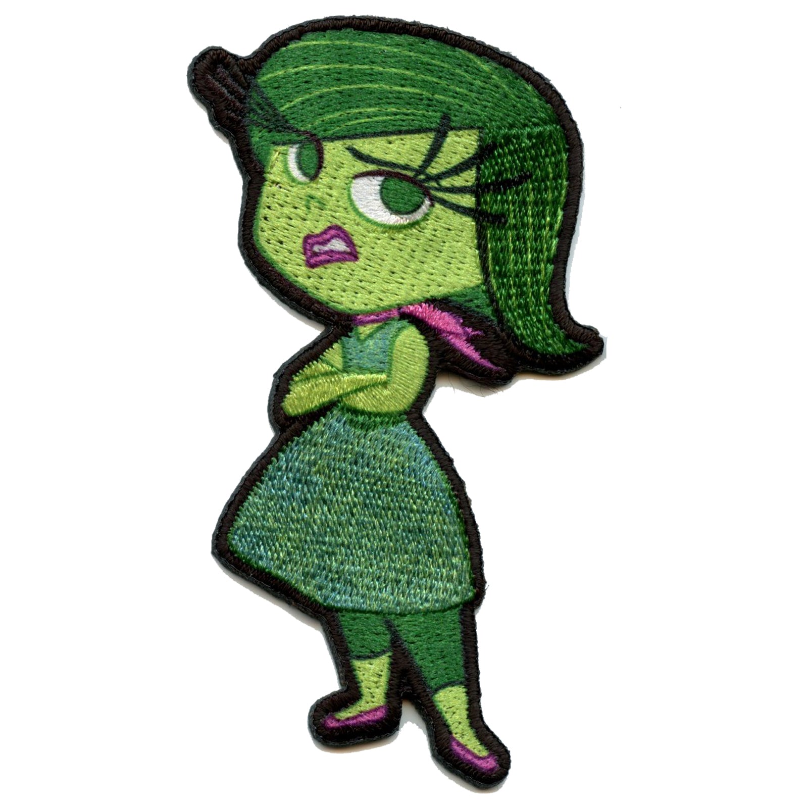 Official Disney's Inside Out Disgust Embroidered Iron On Applique Patch 