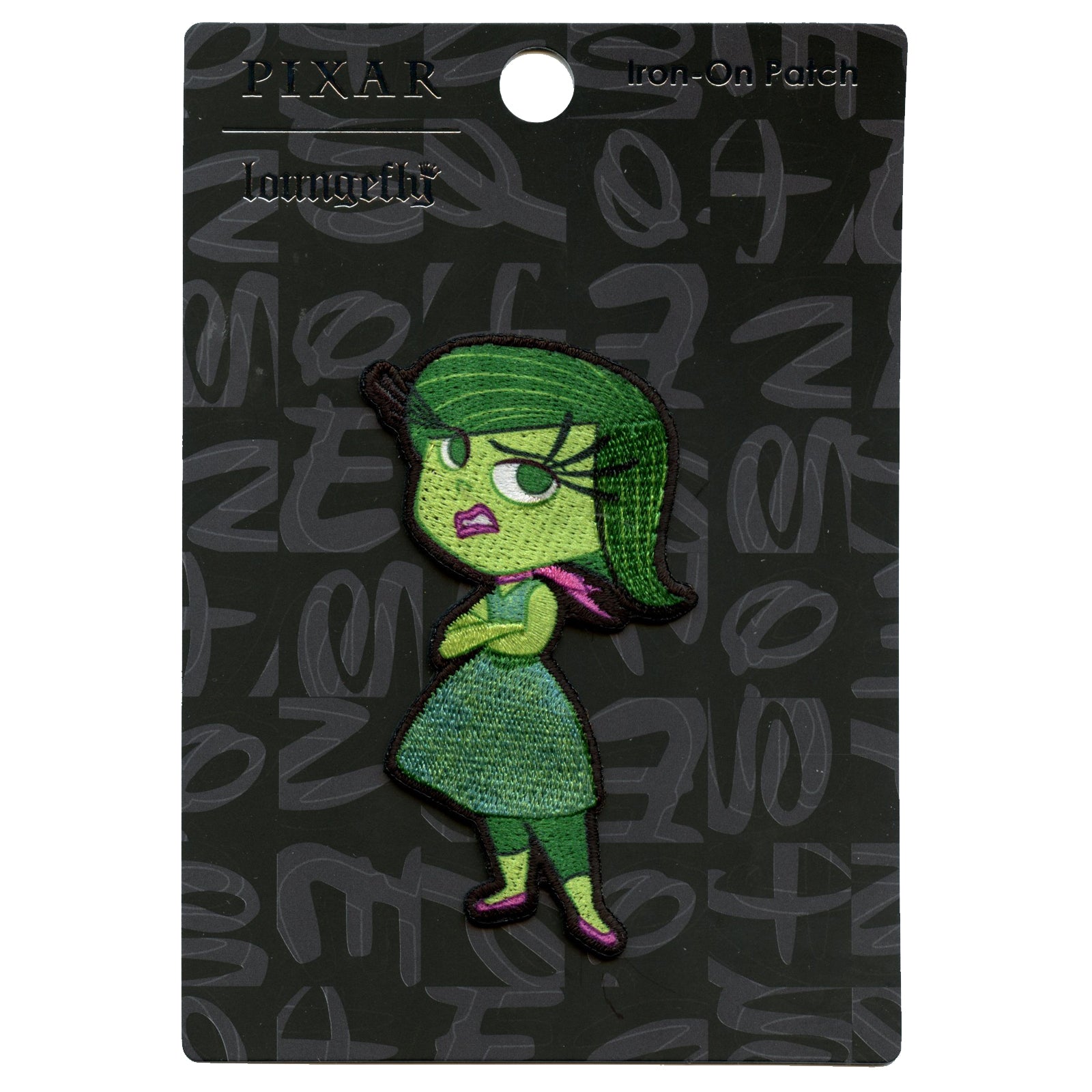 Official Disney's Inside Out Disgust Embroidered Iron On Applique Patch 
