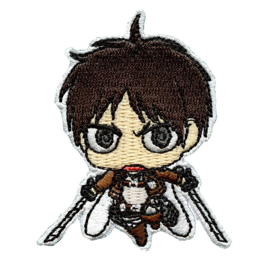 Attack On Titan Anime Eren Embroidered Iron On Patch 
