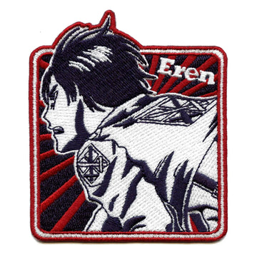 Attack On Titan Eren Patch Manga Scout Corps Embroidered Iron On