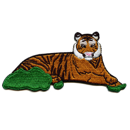 Realistic Tiger Full Body Embroidered Iron On Patch 