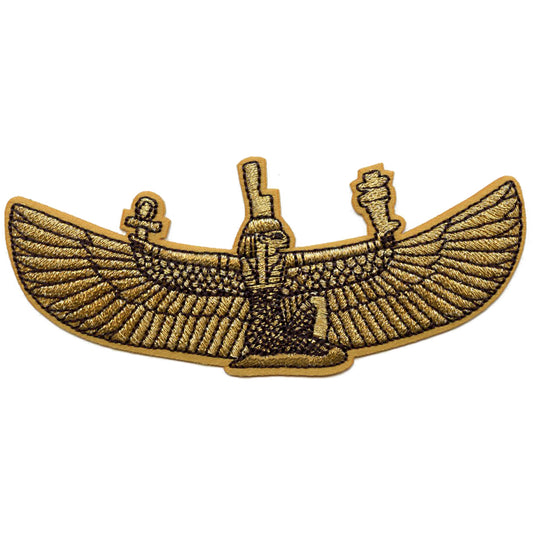Egyptian Winged Goddess Isis Patch Fertility Mythology Legend Embroidered Iron On
