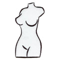 Female Silhouette Embroidered Iron On Patch