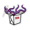 Octopus Noodles Tentacle Chinese Take Out Embroidered Iron On Patch 