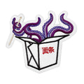 Octopus Noodles Tentacle Chinese Take Out Embroidered Iron On Patch 