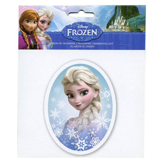 Disney Frozen Elsa Oval Portrait Iron On Transfer 