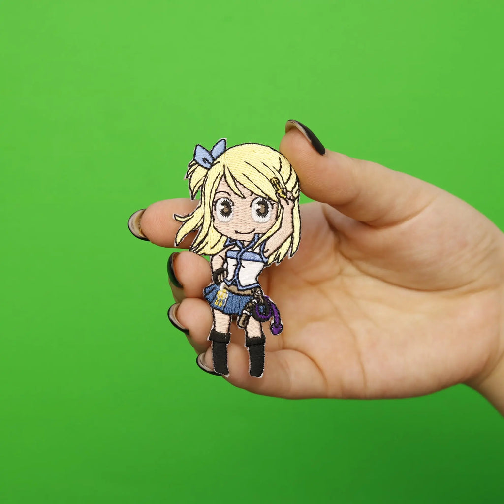 Fairytail Anime Lucy With Key Embroidered Iron On Patch 