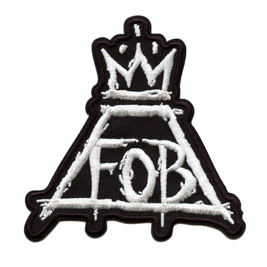 Fall Out Boy Patch FOB Crown Logo Embroidered Iron On 