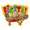 Colorful Fiesta Embroidered Iron On Patch