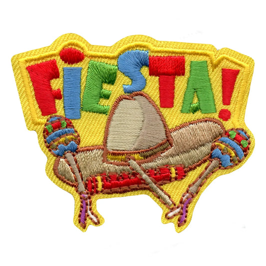 Colorful Fiesta Embroidered Iron On Patch 