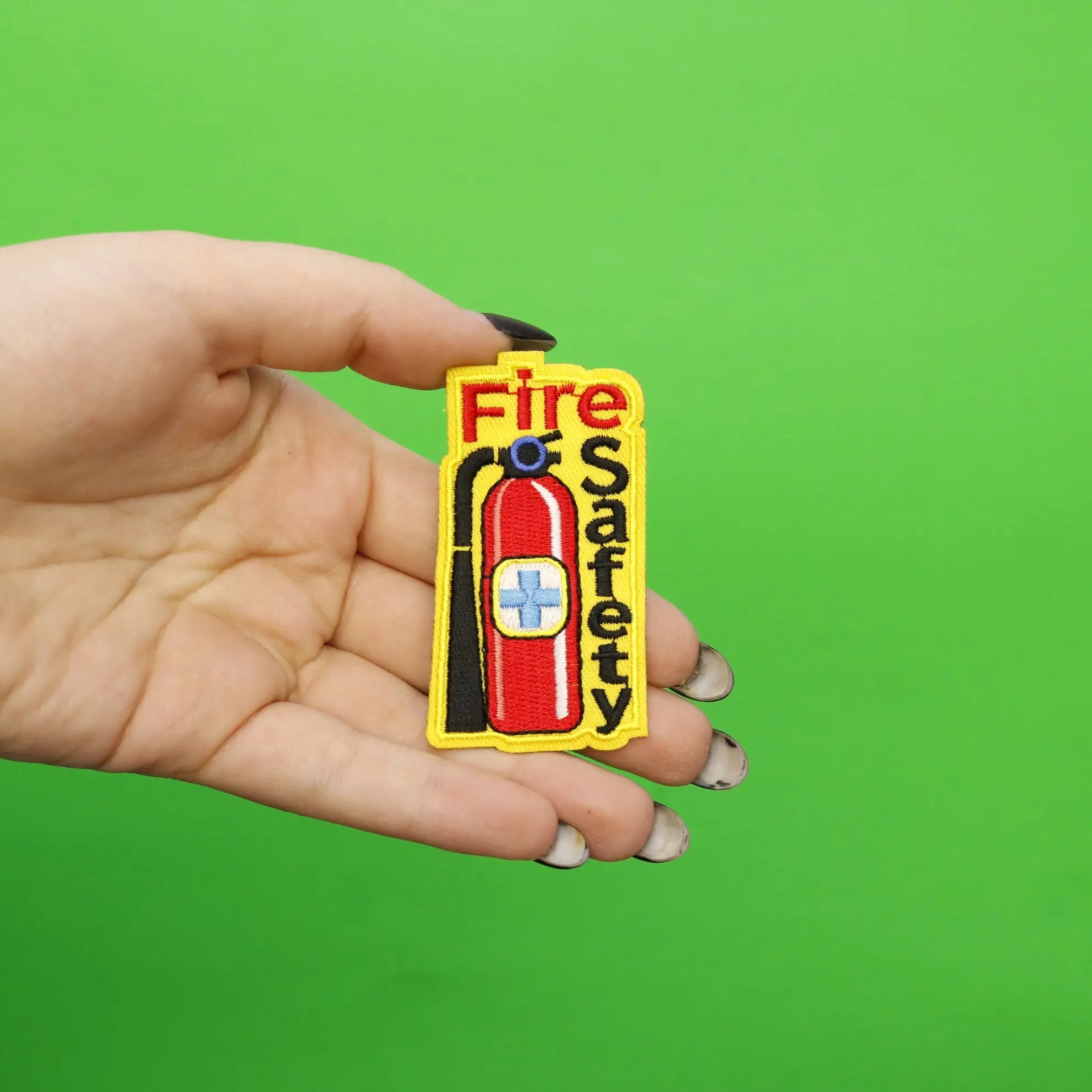 Fire Safety With Fire Extinguisher Embroidered Iron On Patch 