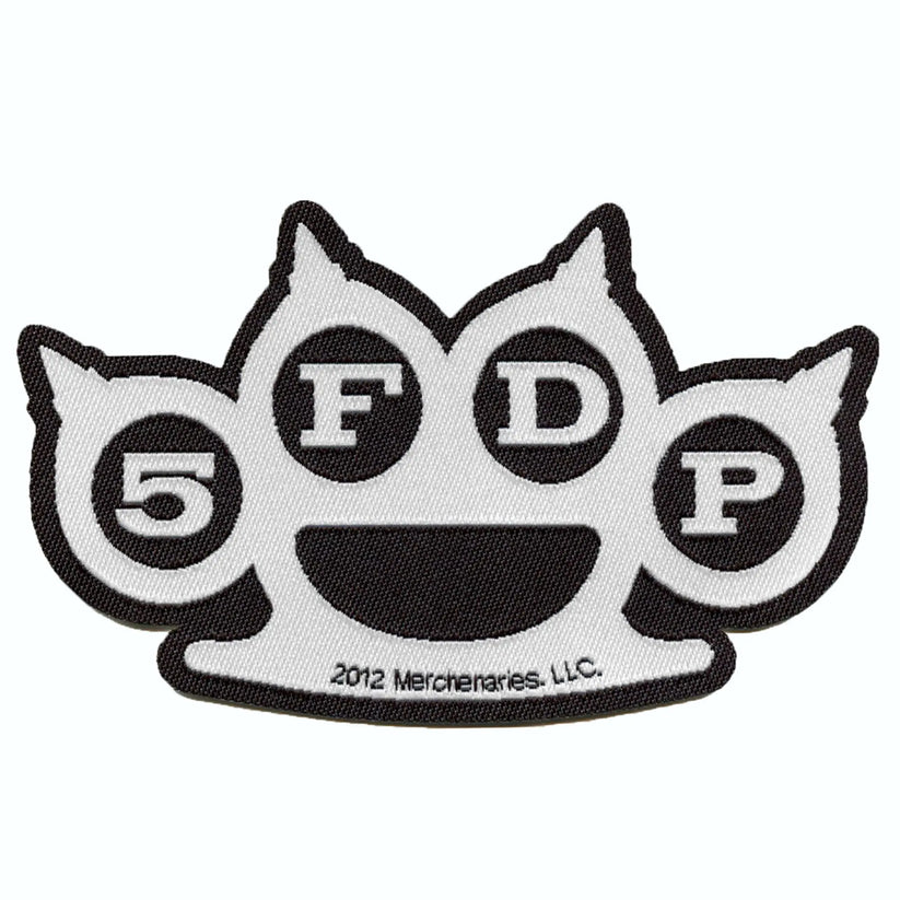 Five Finger Death Punch Patch Knuckles Crown Woven Sew On Patch Collection