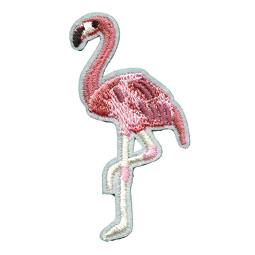 Flamingo Embroidered Applique Iron On Patch 