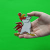 Official Foghorn Leghorn Rooster Arms Crossed Embroidered Iron On Patch 