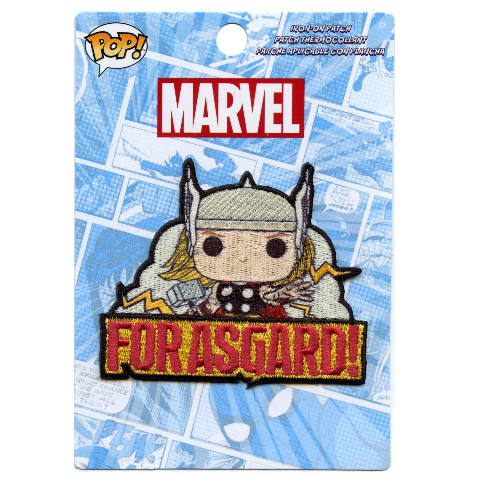 Official Marvel POP Thor Embroidered Iron On Patch 