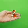 Cartoon Orange Fox Full Body Embroidered Iron On Patch 
