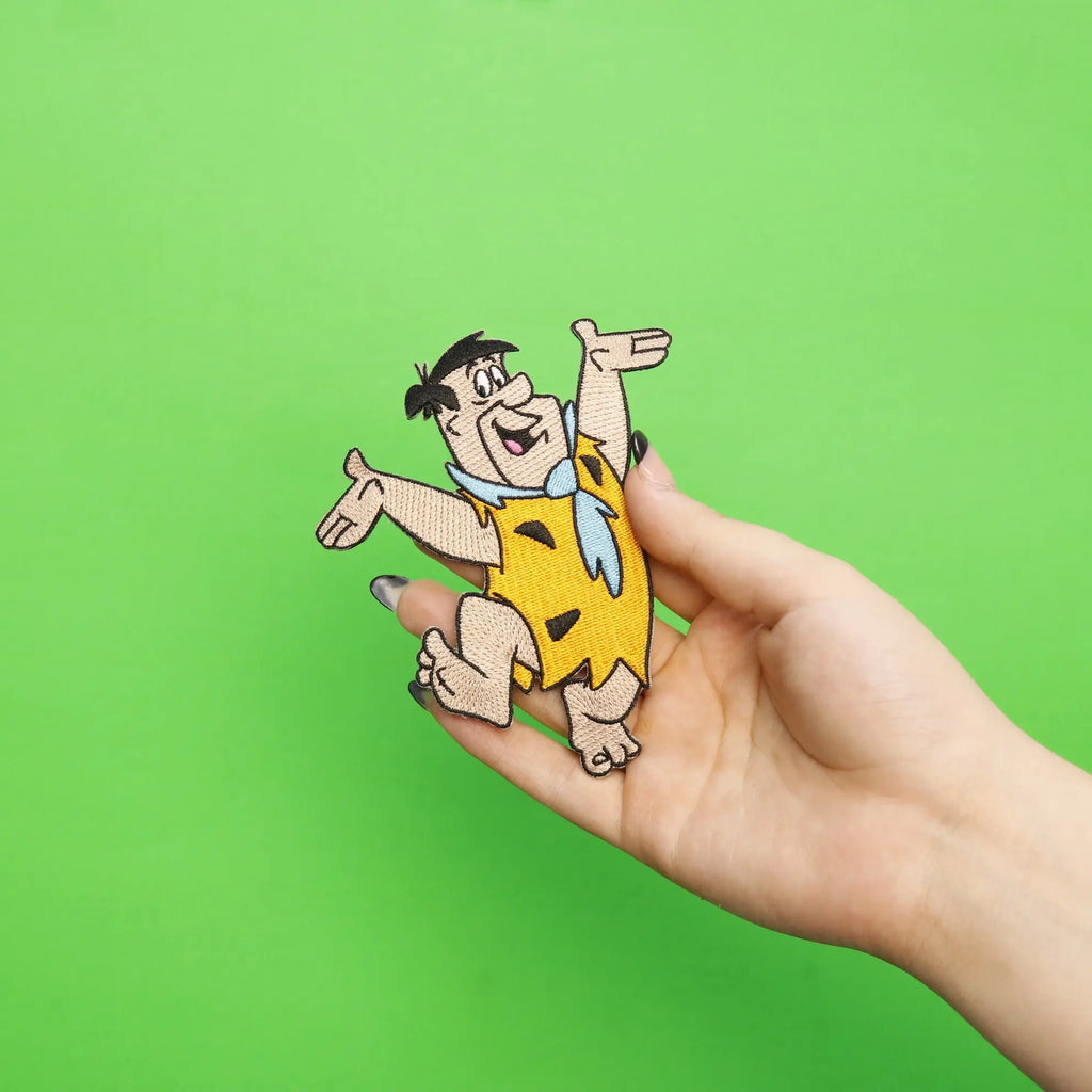 Officially Licensed The Flintstones Fred Embroidered Iron On Patch 