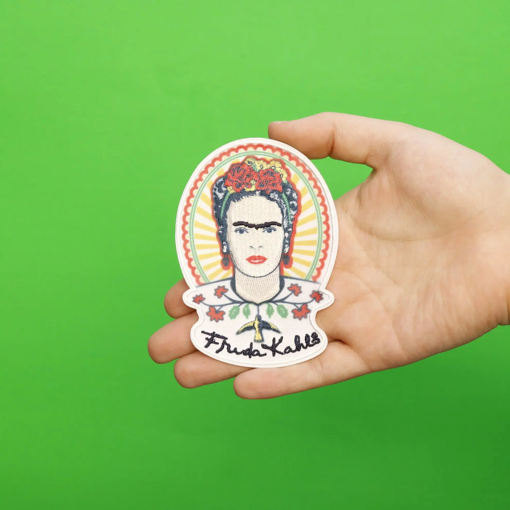 Frida Kahlo Mexicana Portrait Sublimated Embroidered Iron On Patch 