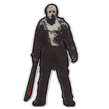 Friday The 13th Jason Patch Machete Classic Horror Embroidered Iron-On