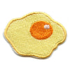 Small Fried Egg Embroidered Iron On Patch 
