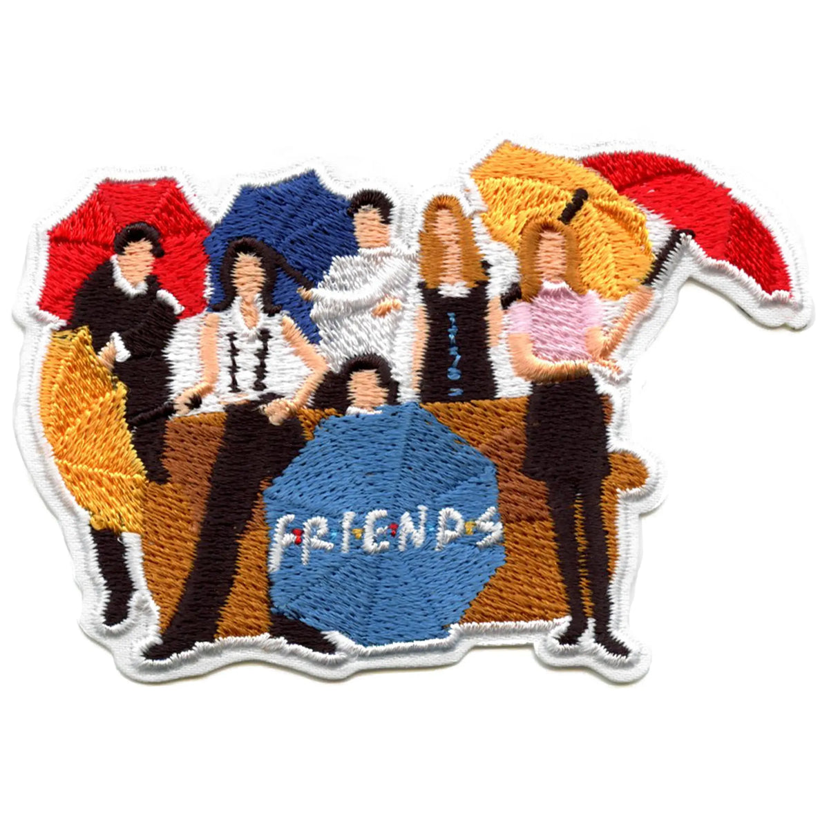 Friends Group With Umbrellas Patch Classic 90s Nostalgia Embroidered ...