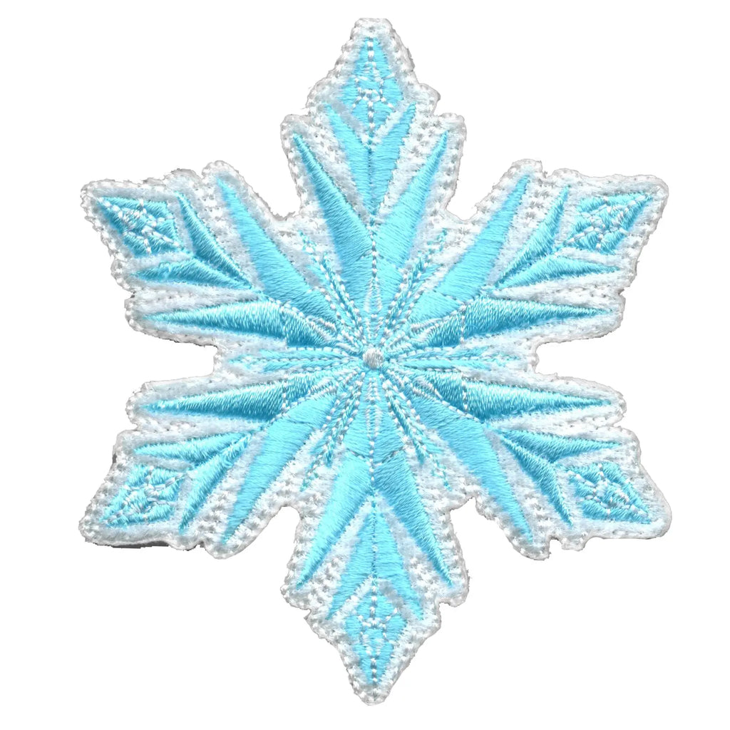 Disney's Frozen Elsa's Snowflake Embroidered Applique Iron On Patch 